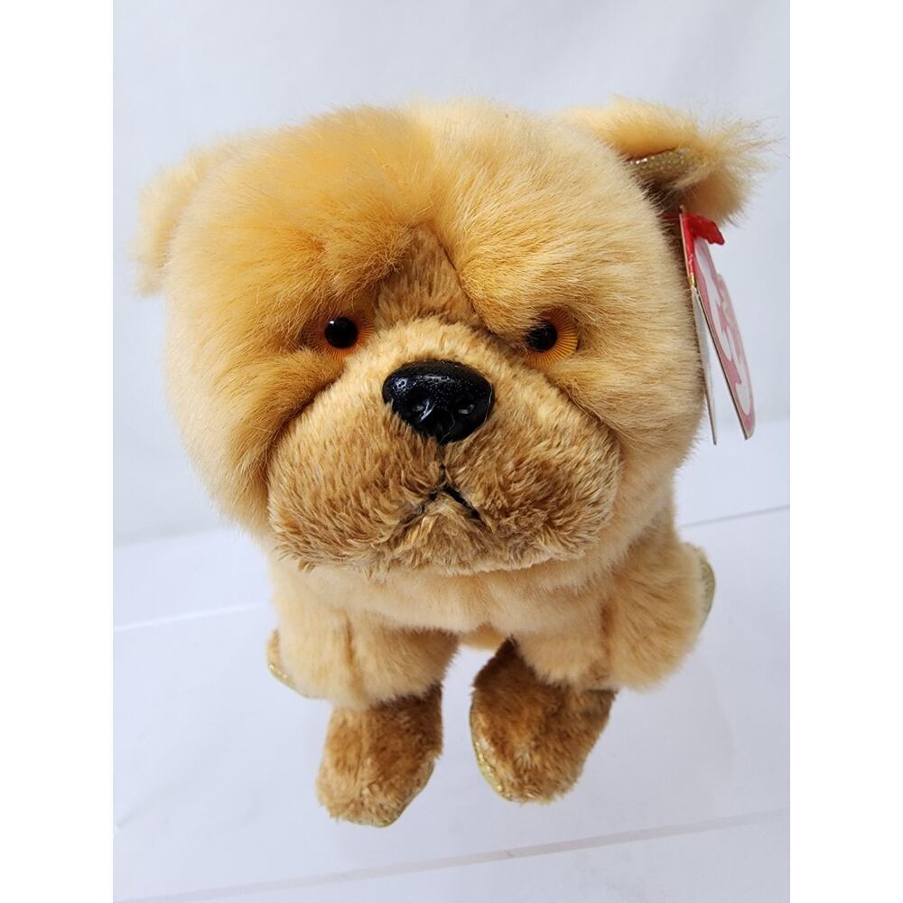 Ty Beanie Baby Chinese Zodiac Series Golden Sharpai Chow Dog MWMT 2000